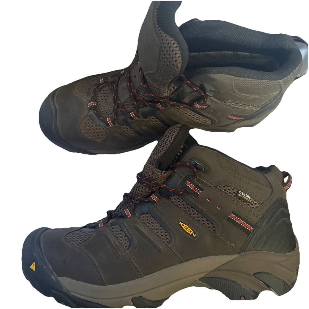 KEEN 1022098EE Lansing Mid Waterproof Steel Toe Work Boots Men's Sz 14EE